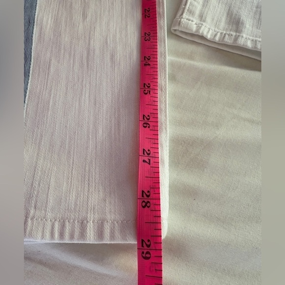 New Skinny Girl Women's Jeans Skinny Ankle Jeans White Denim W/ Blue Stripe 26/2 - Picture 6 of 12